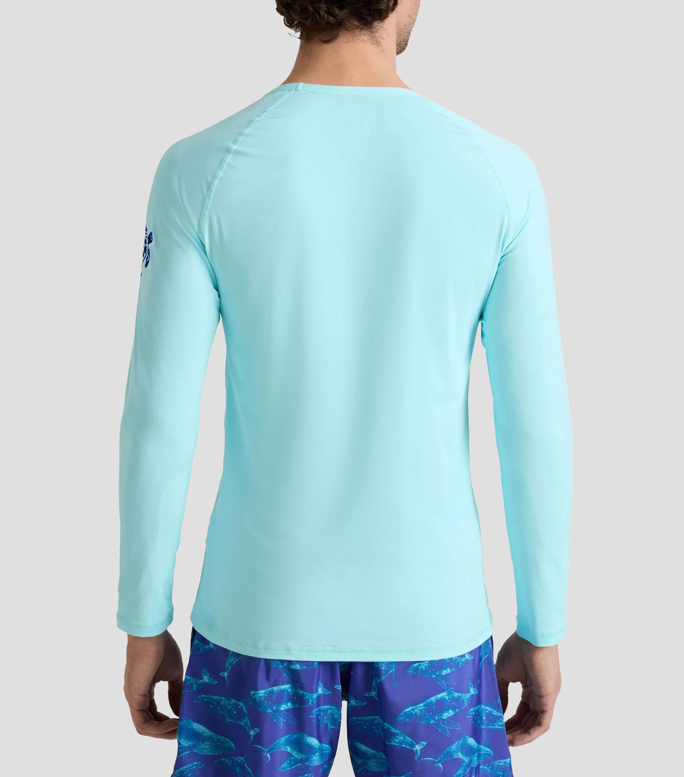 Playera cuello redondo manga larga lisa Hombre